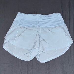 Lululemon speed up high rise lined short 2.5” POWDER BLUE (SIZE 2) ⚠️RARE